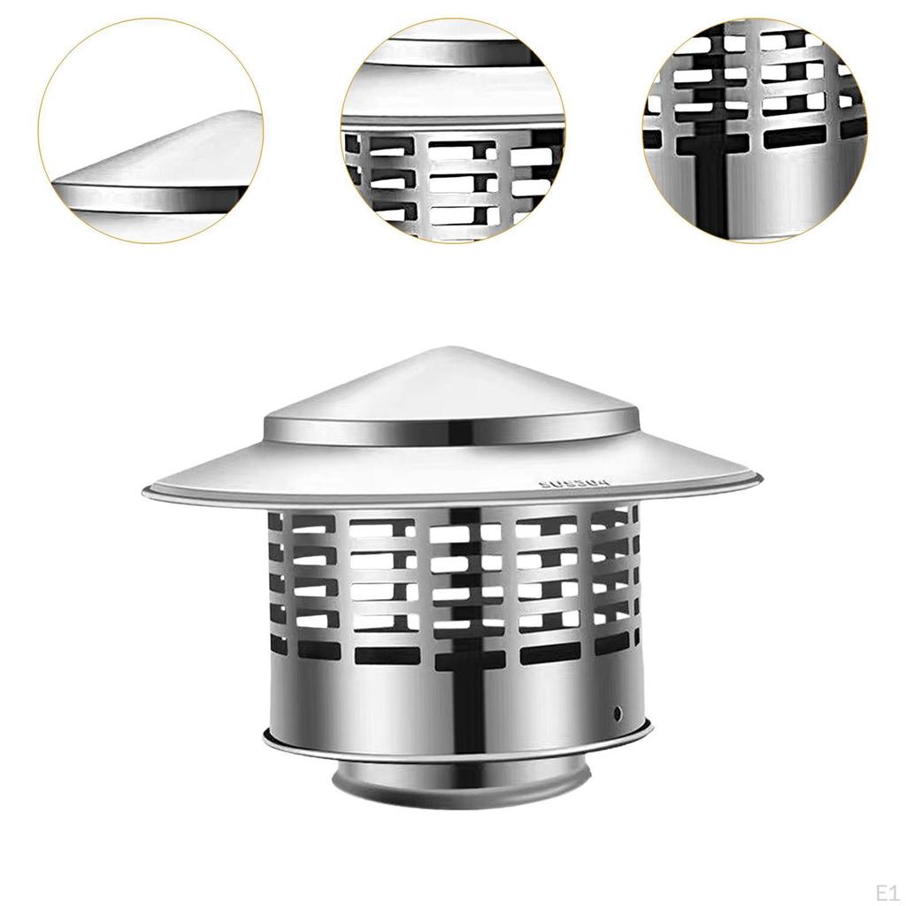 Круглый колпак дымохода Крышка дымохода Непромокаемая коническая верхняя крышка вытяжного отверстия Крышка Защита от дождя