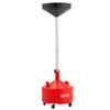 30L Waste Oil Drain Tank, Industrial Fluid Drain Tank with Adjustable Funnel Height, Portable Oil Drainer with Wheels, Fluid Fuel Transfer Drainage