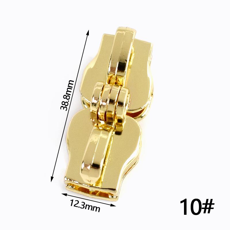2/5/10 пар 5# 8# 10# Блокируемые нейлоновые слайдеры для молнии Двойное отверстие Безопасная блокировка молнии для багажа Застежка-пуллер Ремонтный аксессуар