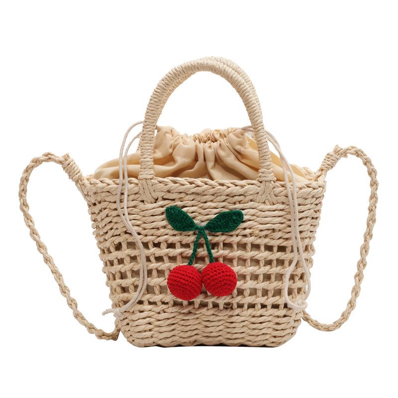 Factory Direct Sales Hand-woven Beach Bag 2025 New Trendy Fashion Messenger Bag Women Ins Travel Straw Bag Women