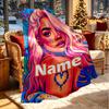 Custom Name Personalized Karol G Print Blanket, Home Decor, Bedroom, Sofa, Camping, Couch, Gifts for Birthday Christmas