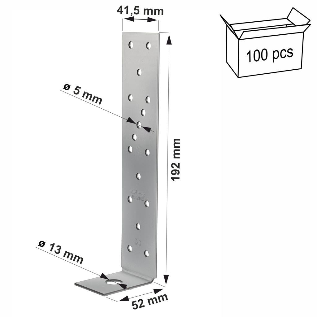 Anchor Connector Ah19050/2 190X50X40X2Mm