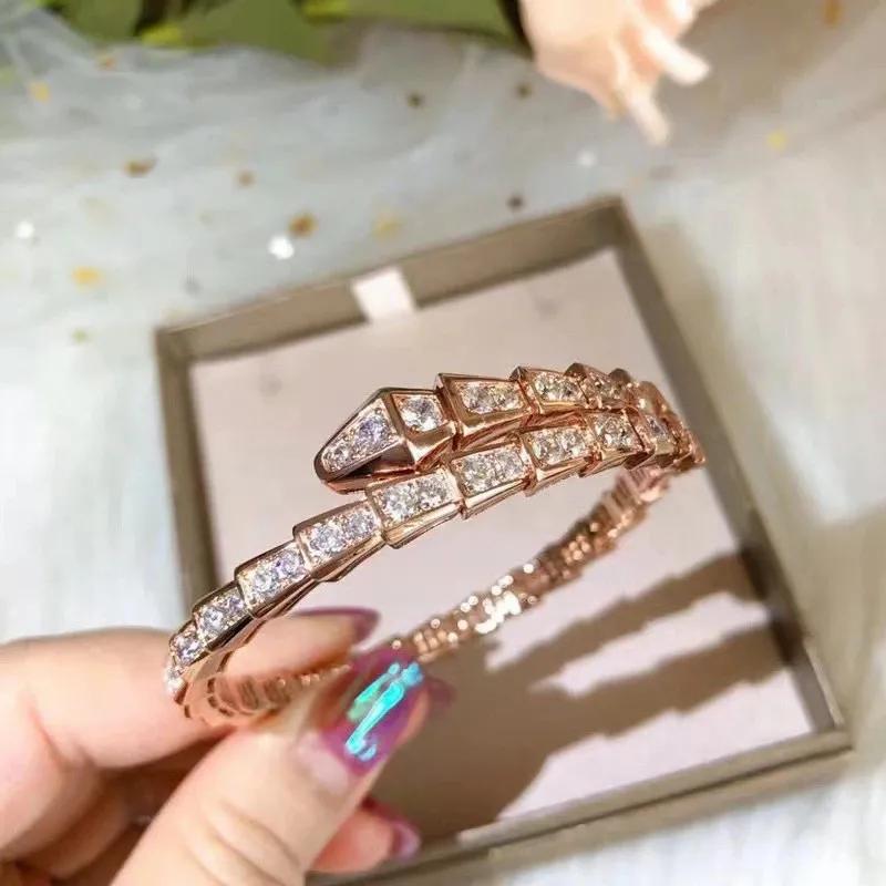 Zircon Snake Bone Bracelet Women's High-end Bracelet New Trendy Fashion Bracelet