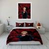 Anime characters with red background. Bedding sets Duvet cover sets Duvet covers Pillowcases(1*Duvet Cover 2*Pillowcases without duvet insert)