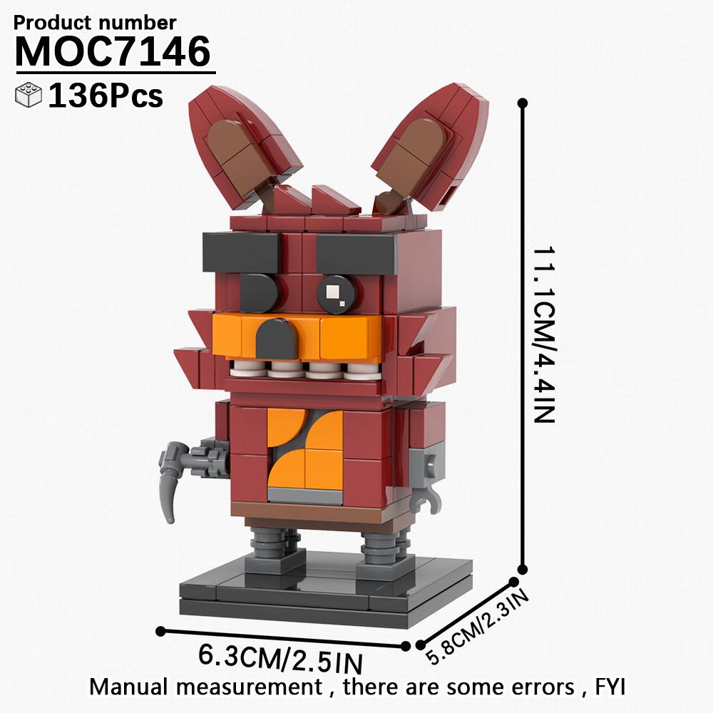 MOOXI Набор кубиков Игрушки для взрослых Для детей Строительные блоки Модель в наборе Для взрослых MOC Сборка блоков Фильмы ужасов BrickHeadz Подарок