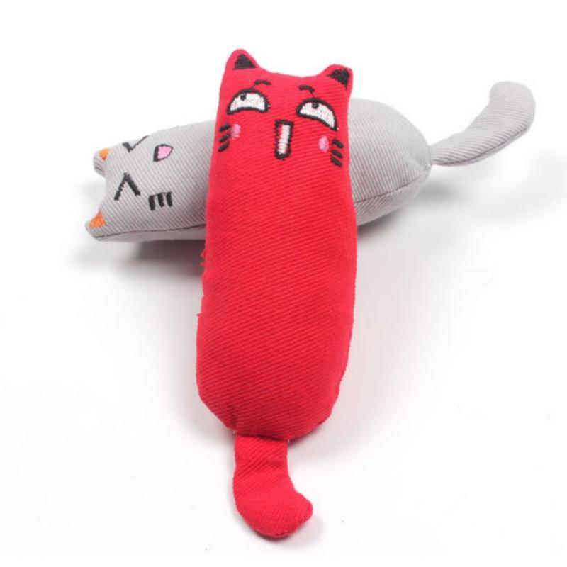 Игрушки для укусов домашних животных Милые игрушки с кошачьей мятой для котят, скрежещущих зубами, плюшевые игрушки для кошек, интерактивные, забавные, для кошек, жевательные аксессуары для домашних животных