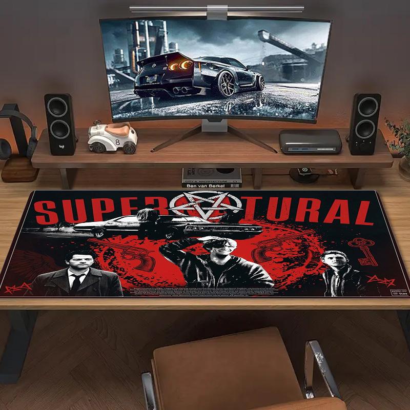 Supernatural Color Mouse Pad Large Gaming Table Cushion Non-slip Laptop Tablet Big Mousepad XXL Mat Mini PC Playmat With Lock edge