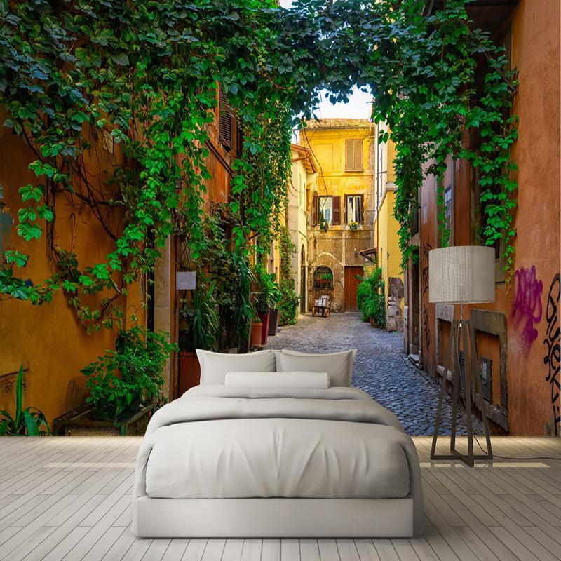 3D Обои Городская Улица Городской Пейзаж Фрески Гостиная Спальня Кафе Фон Современный Домашний Декор Обои