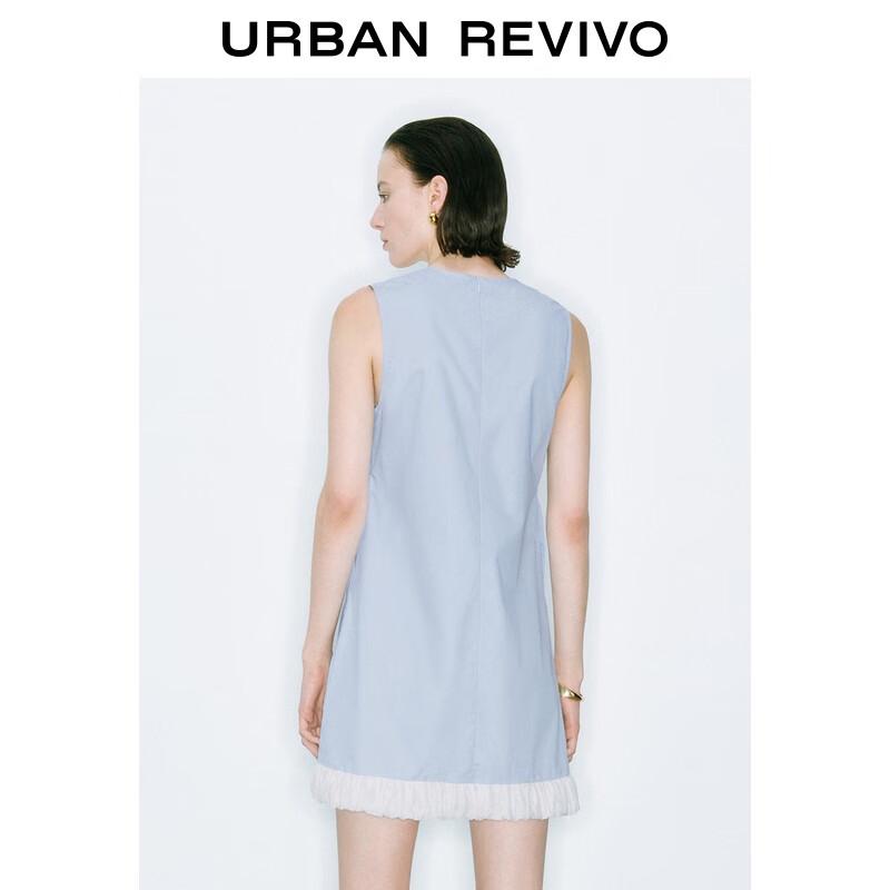 UR Aurora Bowknot Patchwork Sleeveless Dress