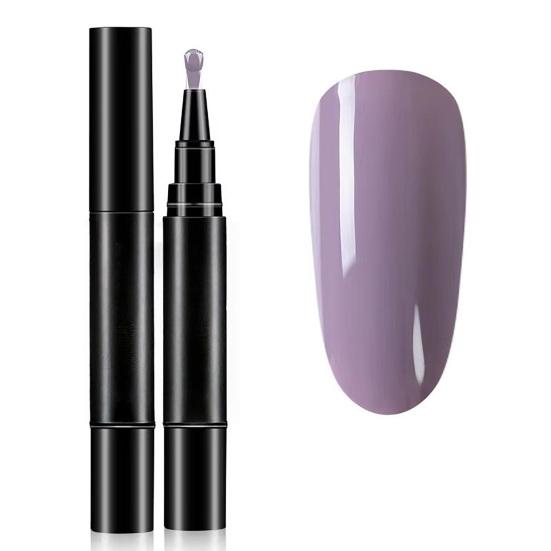 1/6Pcs Nail Polish Pen 3-in-1 Quick Dry Long Lasting High Gloss DIY Manicure Nail Art Natural Nude Women Girls Fingernail Toenail Gel Polish Pen