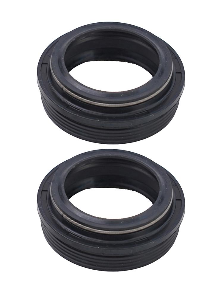 Resin Plastic Dust Wiper Seal for Bicycle Fork 28 6mm x 39 5mm Set of 2