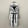 OFTBUY Real Rabbit Fur Natural Fur Coat Women Winter Fashion Warm Hooded Women Fur Jacket Designer Cold Outerwear New Fashi9on