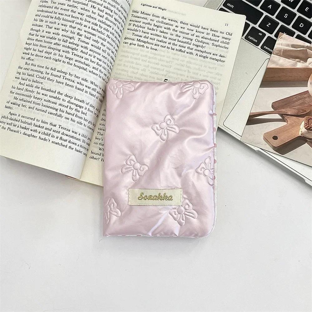 Korean Heart Bow Passport Holder Women Cute Travel Ticket Document Id Card Holder Passport Cover Case Travel Accessories