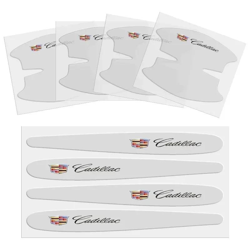 8PCS TPU Car Door Handle Protection Stickers Decals for Cadillac CT4 CT5 CT6 XT4 XT5 XT6 CTS ATS SRX XTS STS SLR XLR BLS Deville