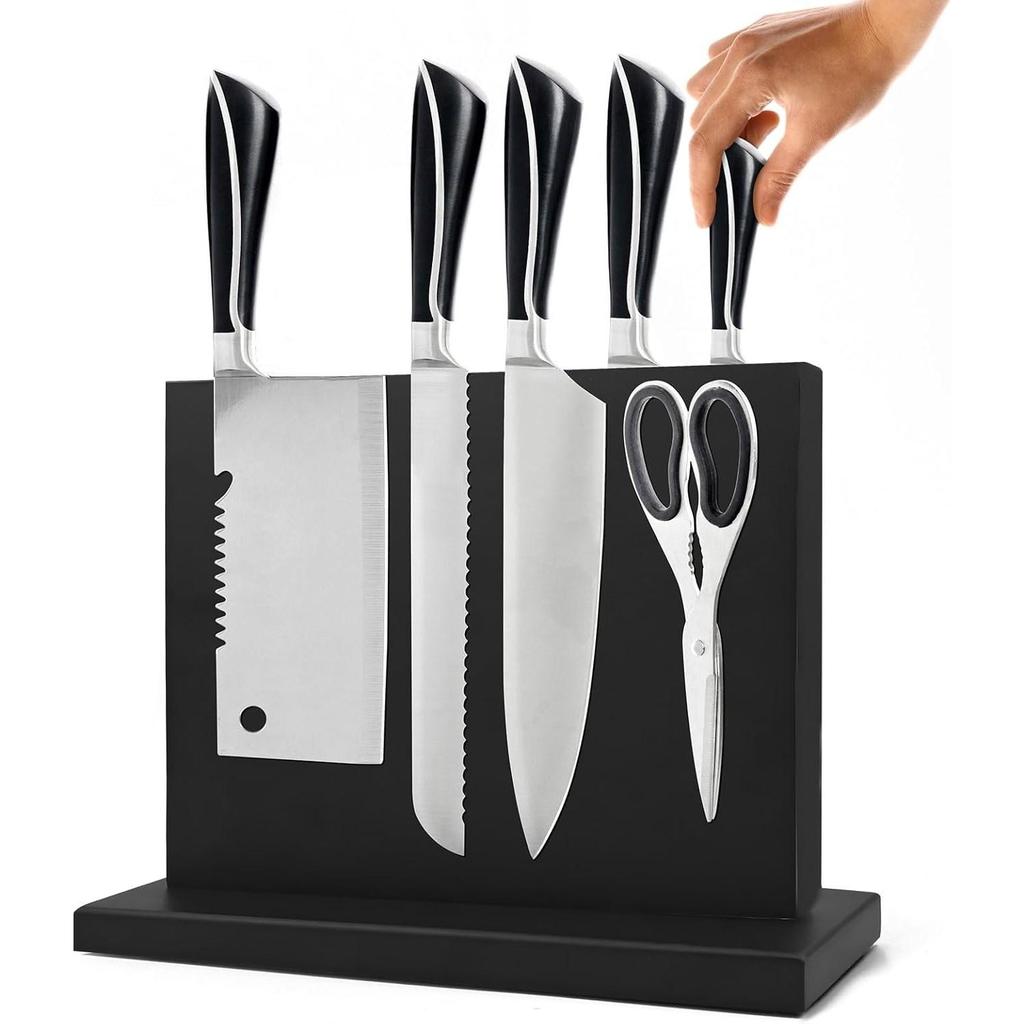 Магнитный держатель для ножей, стойка 12X10 дюймов, для хранения ножей дома и кухни, легко моется, прочное магнитное и нескользящее основание