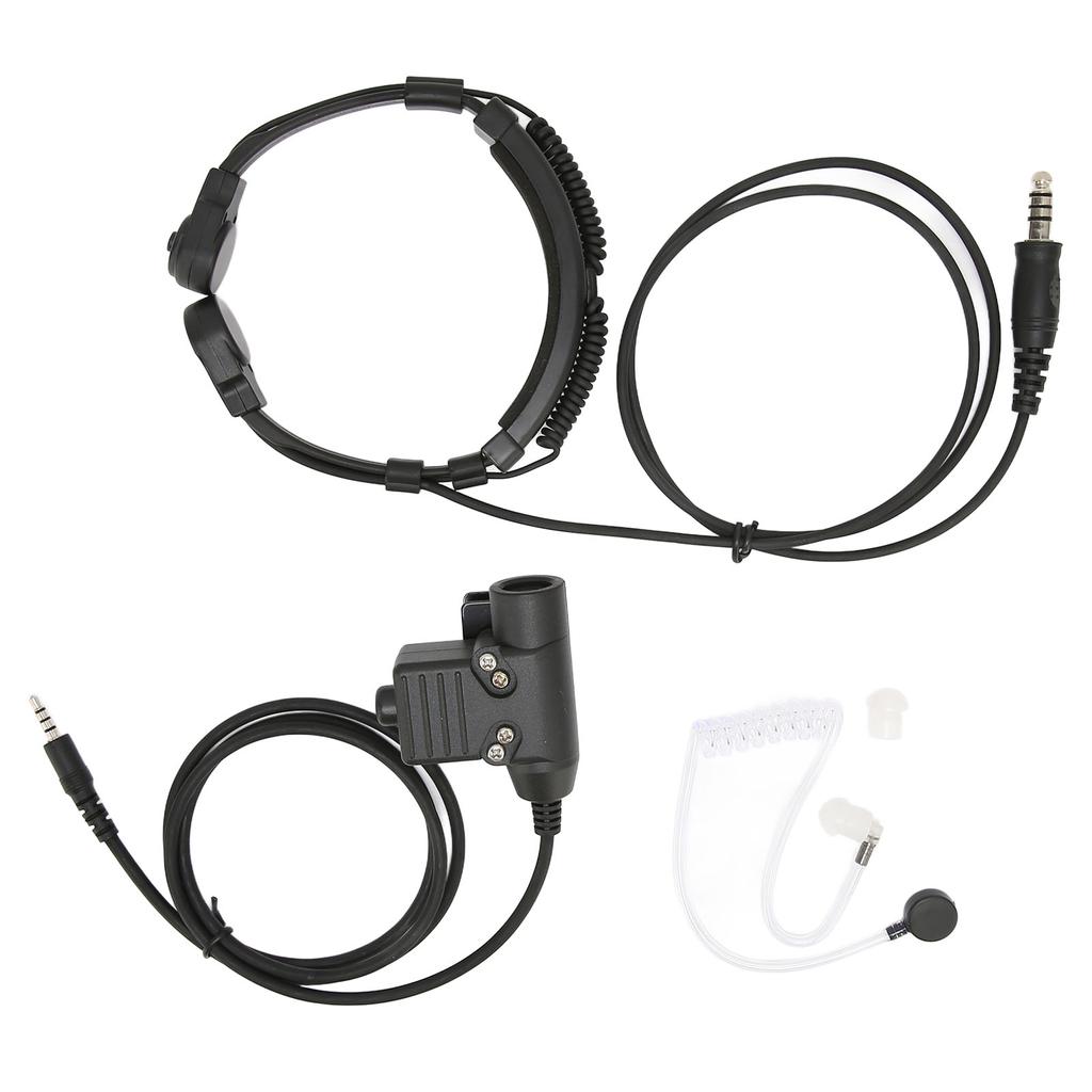 Гарнитура с микрофоном для горла, разъем 7,1 мм, двухсторонняя радиосвязь, наушники с U94 PTT для мобильного телефона 3,5 мм