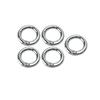 KOYOKOMA Circle Carabiner Key Ring Carabiner Round Shape Jump Ring Key Ring Outdoor Key Bag Charm 12mm 15mm 20mm 25mm 32mm 38mm (9mm/silver)
