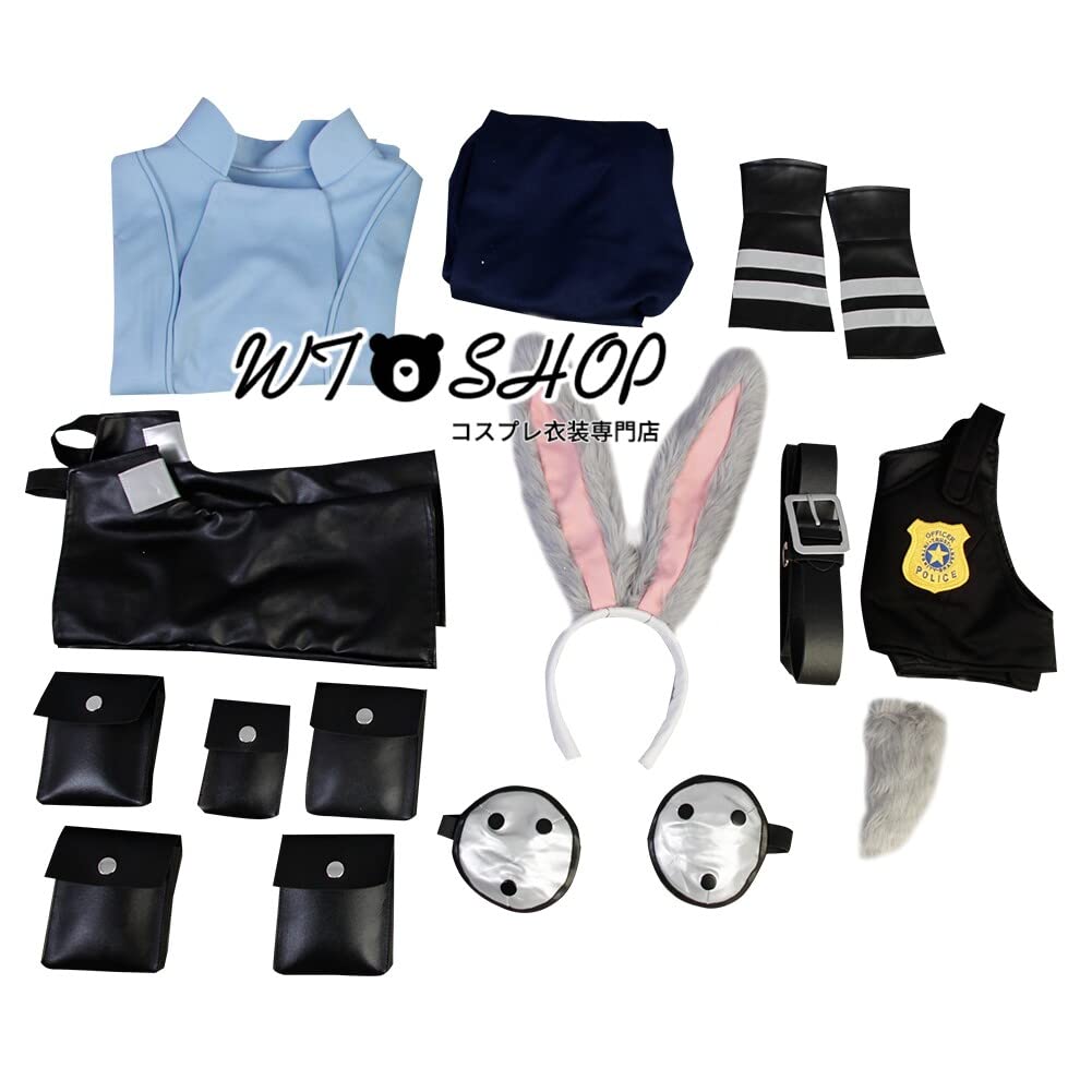[wtshop] Костюм для косплея Джуди Хоппс из Зверополиса, Костюм-трансформер, Хэллоуин, Рождественский костюм