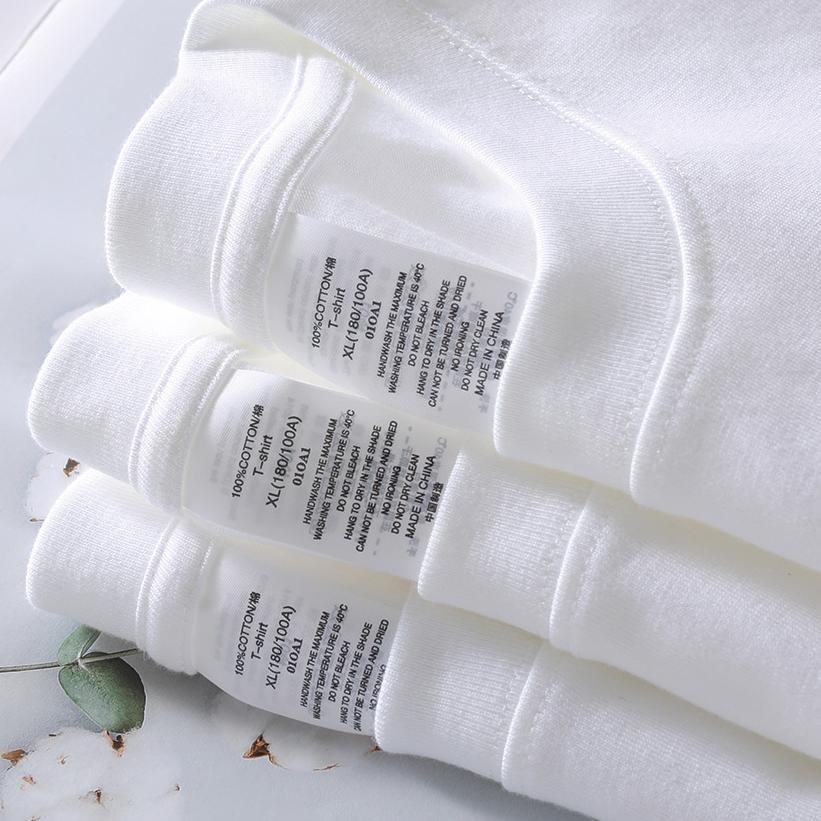 Pure Cotton T Shirts Women Men Solid Color Round Neck Short Sleeve Tee Casual Combed Cotton Unisex T-shirt