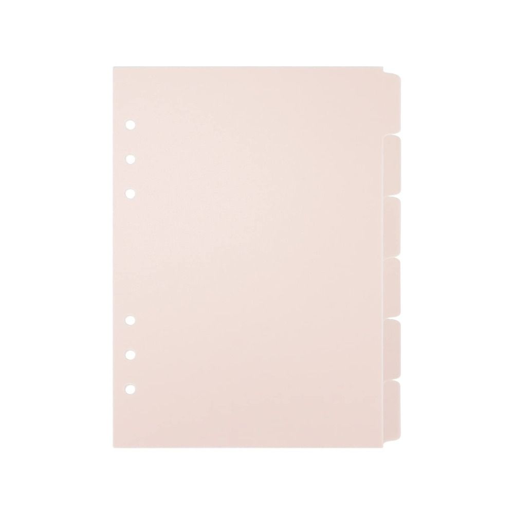 6 PCS 6 Ring Binder Divider 6 PCS Binder Index Dividers Planner Index Page Tabs Home