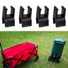 4 Pieces Camping Folding Wagon Table Buckles Garden Trolley Cart High Performance Grocery Card