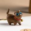 Домашний Декор Сандаловое Дерево Кошка Настольная Фигурка Мини Мультяшная Деревянная Резьба Фигурка Прочная Кавайная Животное Спальня
