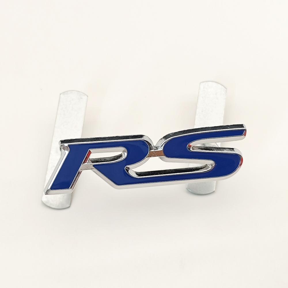 3D Metal Car Sticker RS Logo Badge Rear Trunk Fender Front Grill Emblem For Honda FIT Jazz Civic HRV Jade City CRV Acceessories