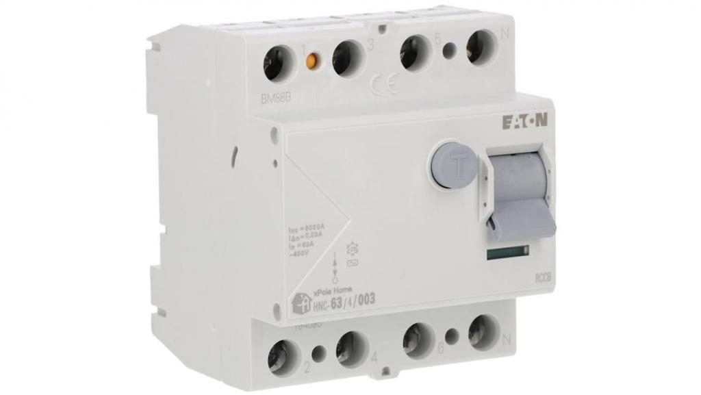 4P 63A 0.03A differential circuit breaker type AC xPole Home HNC-63/4/003 194695