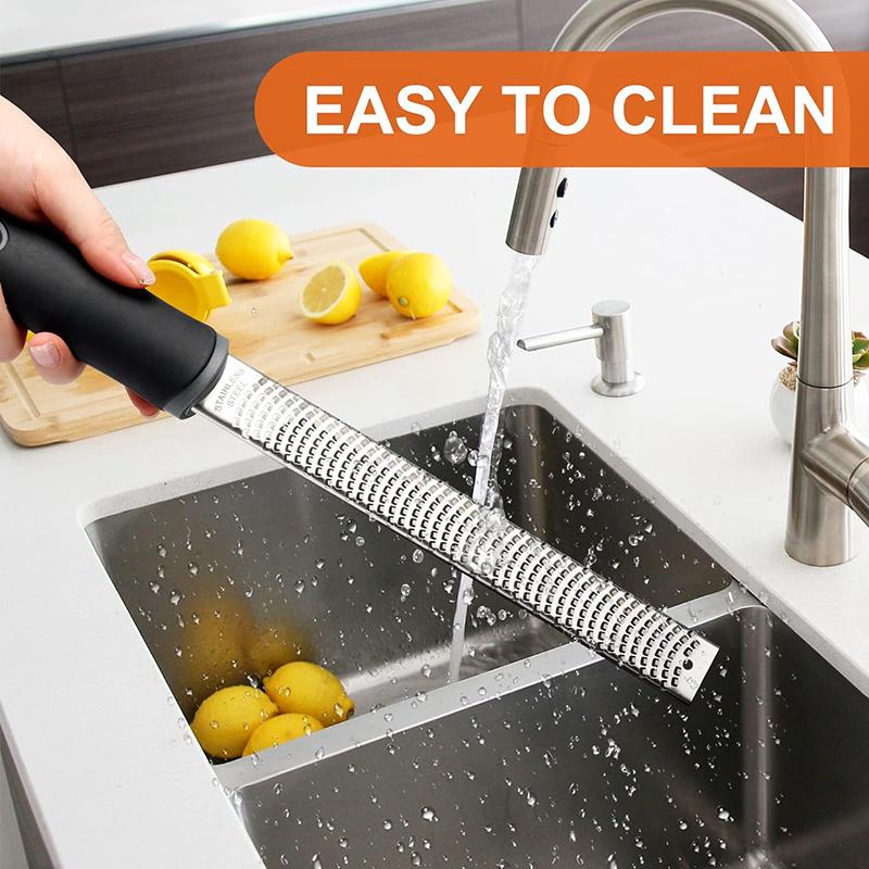 Stainless Steel Cheese Grater Lemon Zester With Cover Cheese Lemon Fruit Chocolate Grater With Nonslip Handle Kitchen Gadget7