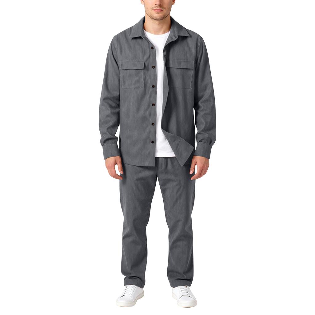 Спортивный костюм однотонный и повседневный для мужчин