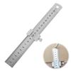 Ruler Stop with Ruler, Ruler with Stopper, Ruler Positioning Block, Architect Ruler, School Ruler, Straight Ruler, Stainless Steel Ruler, Surve