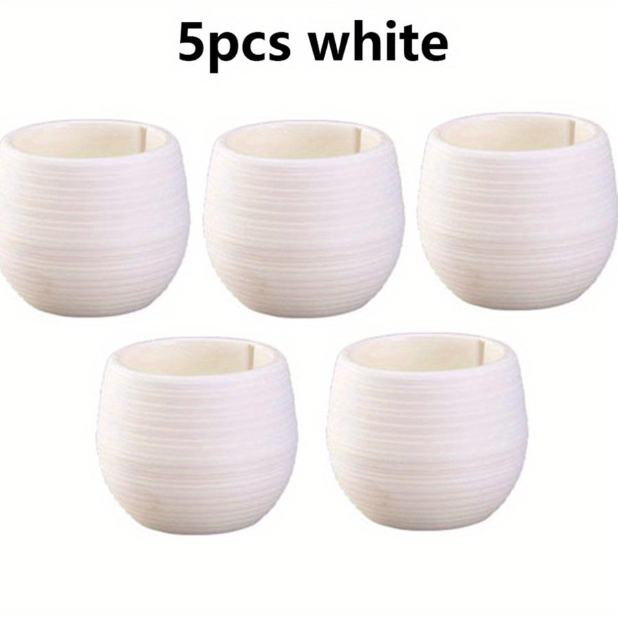 5/10/20pcs Mixed Color Mini Round Flower Pots with Removable Combiners Succulent Plant Nursery Pots for Balcony Office JXB