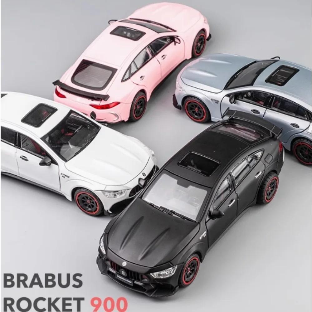 1:24 Металлическая имитация Brabus 900 AMG GT63 Коллекция игрушечных моделей автомобилей из сплава Автомобильные украшения 6 Складные боковые зеркала с открытой дверью