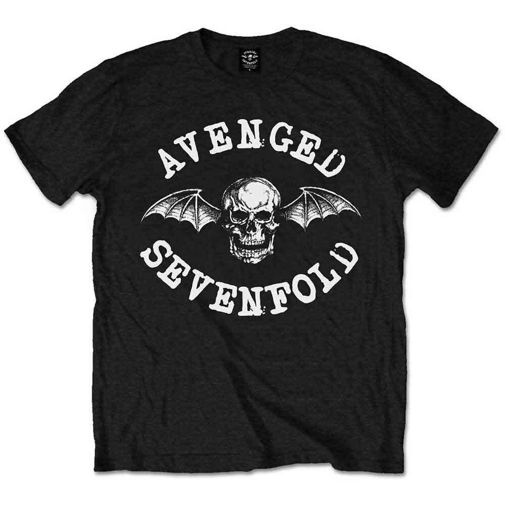 Avenged Sevenfold Men's Classic Deathbat Short Sleeve T-Shirt, Black, Medium