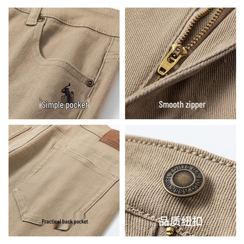 U.S. Polo Assn. Мужские повседневные джинсы свободного прямого кроя