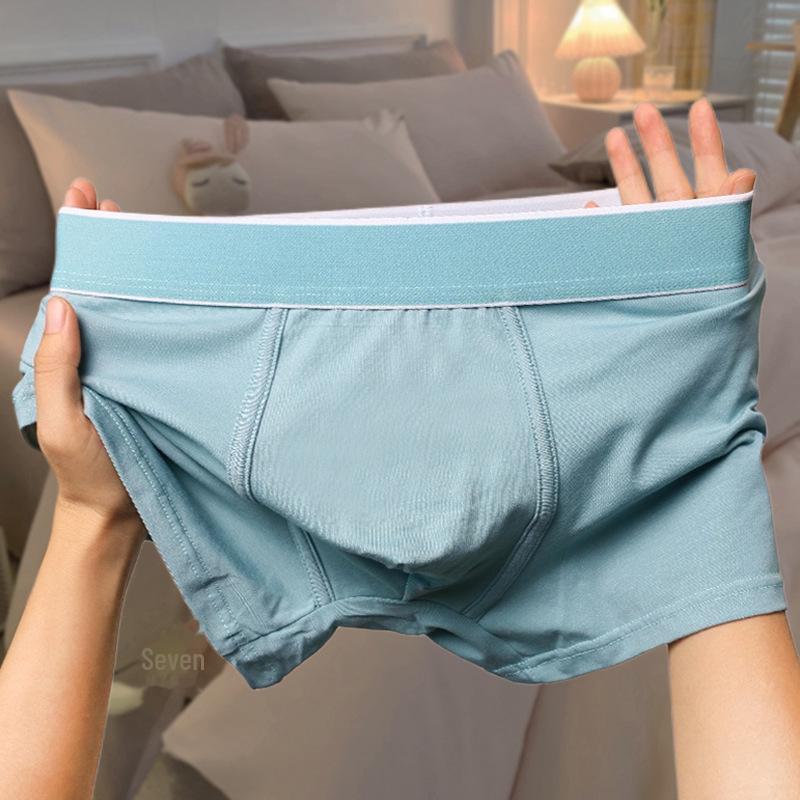 4XL Мужские трусы-боксеры из чистого хлопка со средней посадкой — свободный крой для мужчин среднего возраста и молодых мужчин