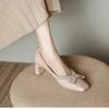 Women Pumps Suede High Heels Female Square Head Shoes Square Heel 2024 hot sale Women's Shoes on Heels Solid Color Party Shoes