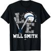 Поношенная бейсбольная футболка Love Will Smith Los Angeles Baseball1