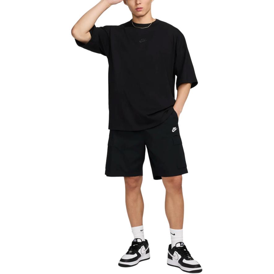Nike Футболки Мужские Черные С Круглым Вырезом HF9607-010
