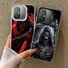 Ударопрочный чехол для телефона Xiaomi Poco X7 X6 X5 X3 Pro F7 Ultra M8 Redmi 15C 15 14C 13C 12C 10C 13 с изображением Смерти, Жнеца, Черепа и Косы