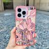 Цветочный летний розовый цветочный чехол для телефона для iPhone 14 15 16 Pro Max Plus 13 11 12 Mini Pro Max Ударопрочная лазерная задняя крышка Fundas