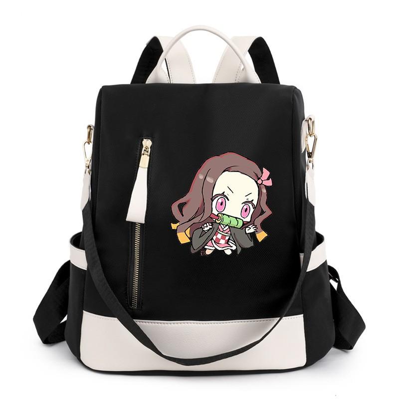Stylish Oxford Nylon Backpack Women Streetwear Travel School Bag With Waterproof Anti-Theft Features