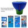 Useful Labor-saving Multifunctional Reusable Pool Floating Tablet Dispenser with Thermometer Swimming Supply