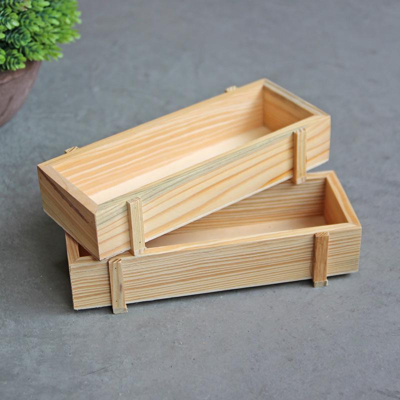 Vintage Wood Garden Flower Planter Succulent Pot Rectangle Trough Box Plant Bed Planter Succulent Flower Plant Container Box