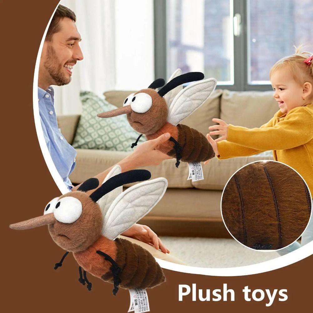 Stuffed Animal Mosquito Plushie Home Decoration Stuffed Mosquito Halloween Gift