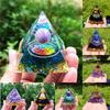 Luxurious Amethyst Pyramid Crystal Energy Orgone Home Ornament Perfect For Relaxation And Gift Giving