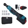 Cordless Ratchet Wrench 240RPM Electric Wrench One Click Switch Forward Reverse with 10mm, 11mm,