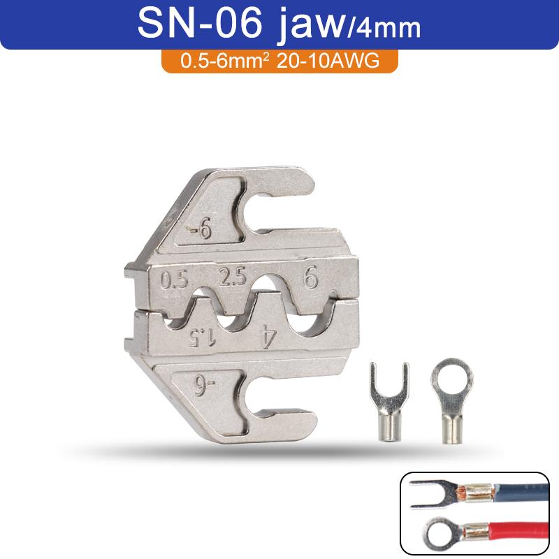 1 шт. клещи для обжима SN/4 мм, порошковый сплав для TAB 2.8 4.8 6.3 C3 XH2.54 2510, инструменты для изоляции трубок штекеров (ширина губок 4мм/клещи 190мм)