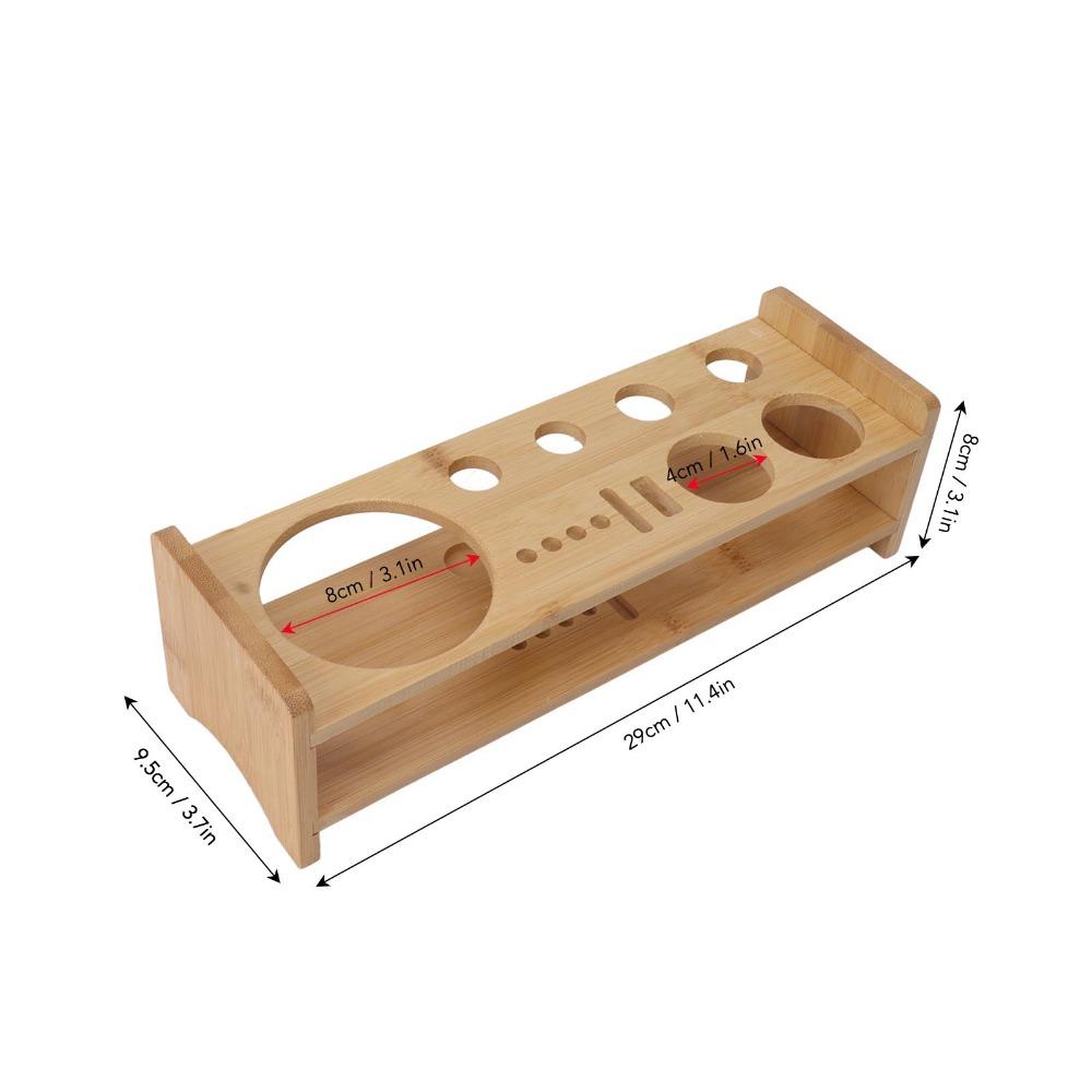 Easy Storage Bar Tool Organizer Wood Bartender Set Stand Portable Bartending Tool Holder Home