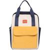 Urban Minimalist Style Nylon Fabric Backpack With Color Blocking Popular Element For Casual Travel